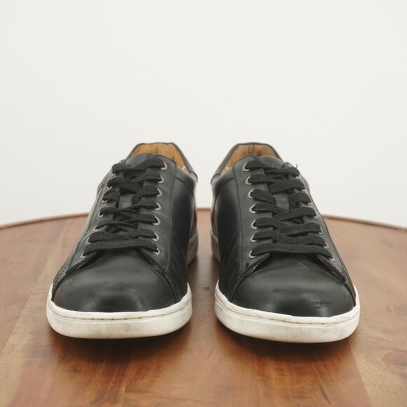 F#71 Vionic Baldwin Mens Sneakers Lace Up Shoes Black Leather Size 12 - Picture 3 of 12